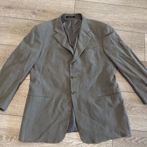 Armani Collezioni men’s jacket size 44R made in Italy Brown Beige Pattern